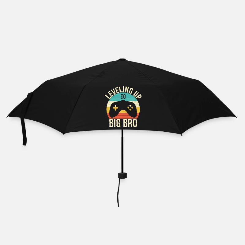 Aufleveln zum Big Bro - Regenschirm (klein) - Schwarz