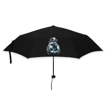 Gruseliger Halloween-horror-seuchendoktor - Regenschirm (klein) - Schwarz - Vorne