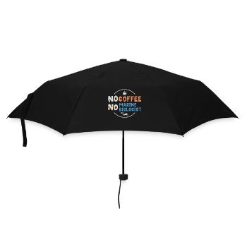 Marine Biologist No Coffee Ecologist Coffee Lover - Umbrella (small) - black - Front