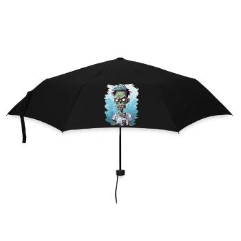 Zombie Zombies Untote Halloween - Regenschirm (klein) - Schwarz - Vorne