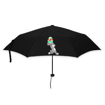 Bunny Easter Jogging - Umbrella (small) - black - Front