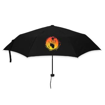 Muay Thaï - Parapluie standard - noir - Devant