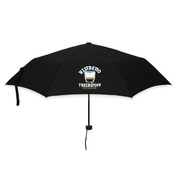 Mein Treibstoff ist Ristretto - Regenschirm (klein) - Schwarz - Vorne