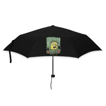 Angry Cartoon Creature: You Are All Goofy - Umbrella (small) - black - Front