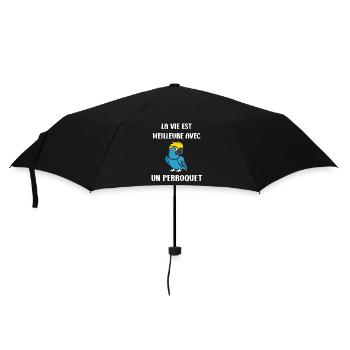 Humour petit perroquet - Parapluie standard - noir - Devant