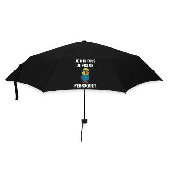 Humour petit perroquet - Parapluie standard - noir - Devant