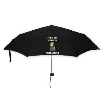 Humour petit perroquet - Parapluie standard - noir - Devant