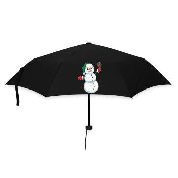 Snowman Christmas Lollipops - Umbrella (small) - black - Front