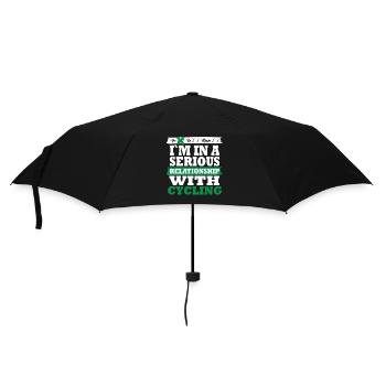 Cyclisme Ma relation sérieuse drôle - Parapluie standard - noir - Devant