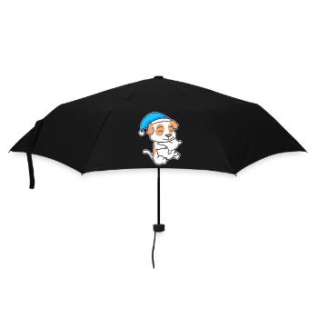 Jack Russell Terrier Chien fatigué de sommeil - Parapluie standard - noir - Devant