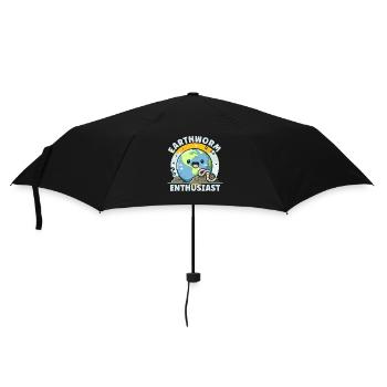 Lombriciculture Jardinage de vers de terre Vermiculture - Parapluie standard - noir - Devant