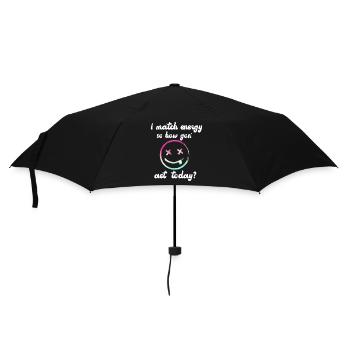 Ich matche Energie, also wie wir heute handeln werden - Regenschirm (klein) - Schwarz - Vorne