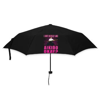 J’aime vraiment l’Aïkido, d’OK ? - Parapluie standard - noir - Devant