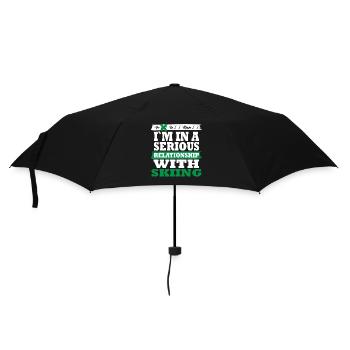 Ski Ma relation sérieuse drôle - Parapluie standard - noir - Devant