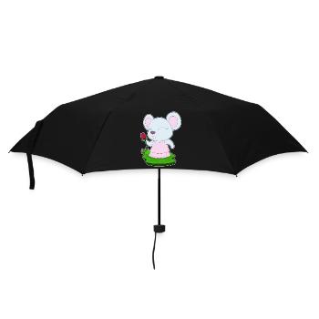 Mouse Rose - Parapluie standard - noir - Devant