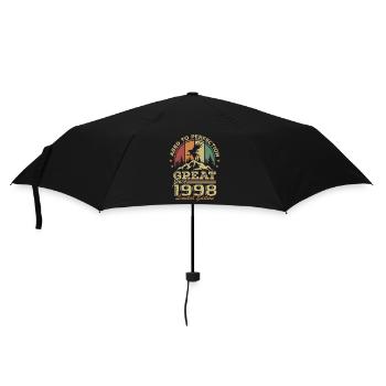 Vintage Geburtstag 1998 - Retro Geschenkidee 1998 - Regenschirm (klein) - Schwarz - Vorne