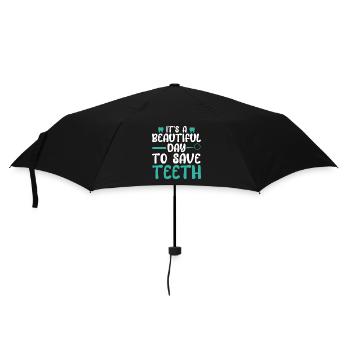 Dentist Student Degree Teeth Dentistry - Umbrella (small) - black - Front