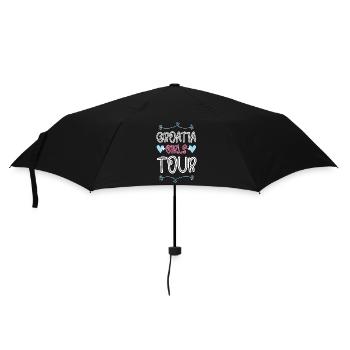 Croatie Girls Tour Coeur - Parapluie standard - noir - Devant