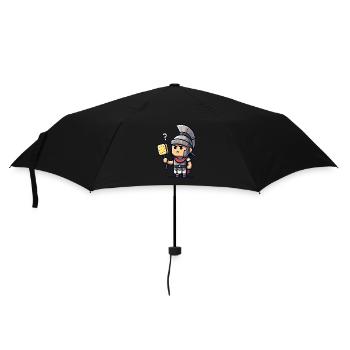 Drôle D’éponge, Histoire Romaine, Salle De Bain - Parapluie standard - noir - Devant