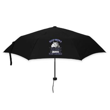 Sleep with a Trucker Driver Profession - Umbrella (small) - black - Front