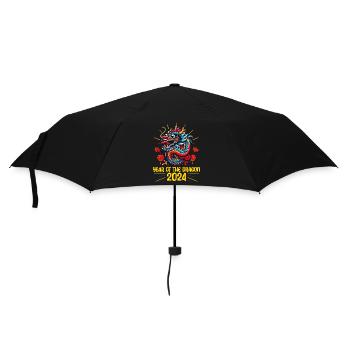 Majestätischer Drache 2024 - Mondneujahrsfeier - Regenschirm (klein) - Schwarz - Vorne