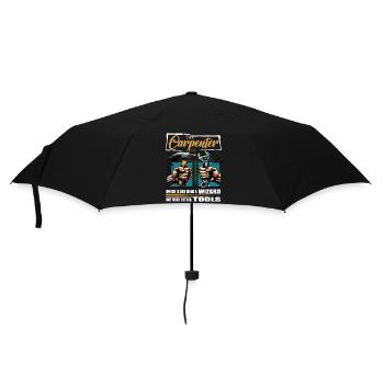 Carpenter Profession Saying Worker - Umbrella (small) - black - Front