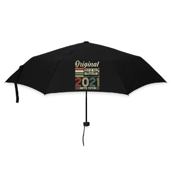 Legendary 3rd Birthday Year 2021 - Umbrella (small) - black - Front