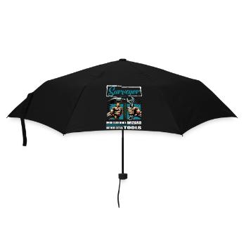 Surveyor Profession Saying Worker - Umbrella (small) - black - Front