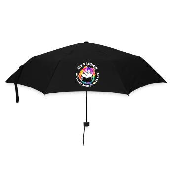 Joueur de caisse claire Ma passion Ma fanfare - Parapluie standard - noir - Devant