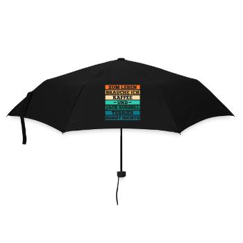 Kaffee Hund Jacke Russell - Regenschirm (klein) - Schwarz - Vorne