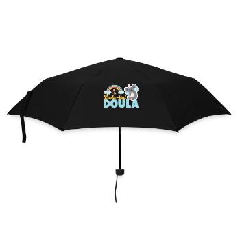 Doula Birth Worker Koala - Regenschirm (klein) - Schwarz - Vorne