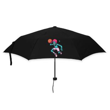 Dessin animé d’un joueur de basket-ball zombie drôle - Parapluie standard - noir - Devant
