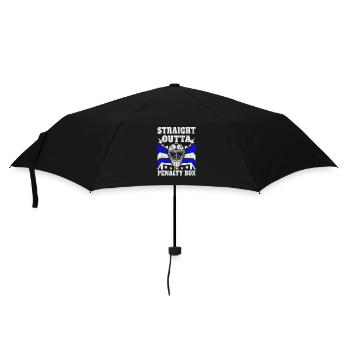 Eishockey Hockey - Straight Outta the Penalty Box - Regenschirm (klein) - Schwarz - Vorne