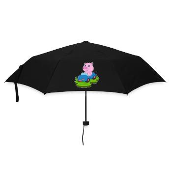 Pig Car - Umbrella (small) - black - Front
