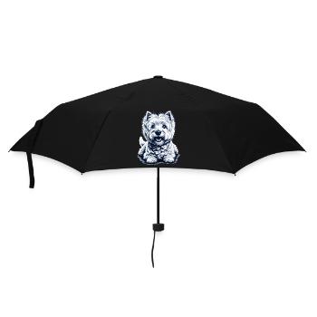 West Highland White Terrier - Umbrella (small) - black - Front