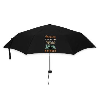 Kayaker Morning Is Not My Time I'm A Kayak Rowing - Umbrella (small) - black - Front