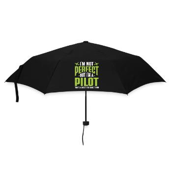 Pilot Quote Flight Lover Aircraft Aviation - Umbrella (small) - black - Front
