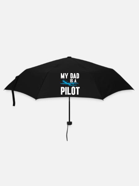 Citation du pilote Flight Lover Aircraft Aviation - Parapluie standard - noir