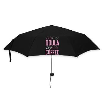 Doula Birth Worker Coffee Half - Umbrella (small) - black - Front