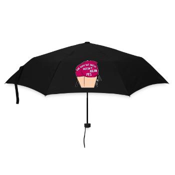Die Art und Weise, wie wir uns kleiden, bedeutet nicht ja - Regenschirm (klein) - Schwarz - Vorne