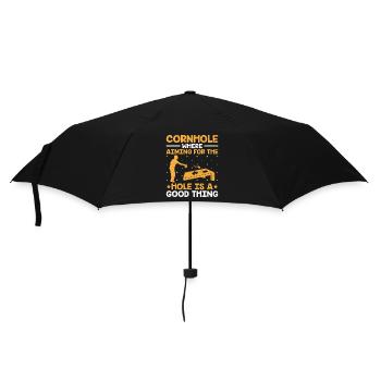 Cornhole Spieler Cornhole Sport Lustig Cornhole Be - Regenschirm (klein) - Schwarz - Vorne