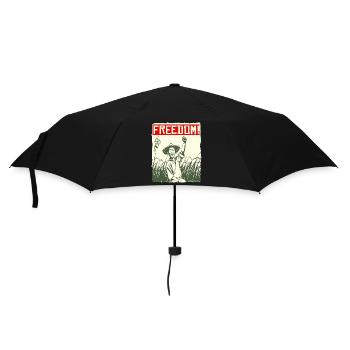 Asian Rice Farmer: Freedom - Umbrella (small) - black - Front