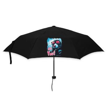 Auf Wiedersehen, der coole blinde Maulwurf - Regenschirm (klein) - Schwarz - Vorne