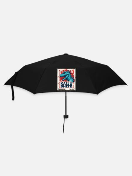 japanisches Kanji Monster Kaiju Kacke - Regenschirm (klein) - Schwarz