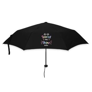 Sweat Now Shine Later Gym Design - Umbrella (small) - black - Front