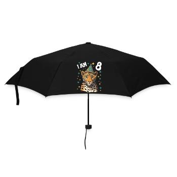 I'm 8 Years Old Leopard Leopard 8th Birthday - Umbrella (small) - black - Front