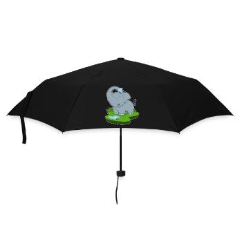 Elephant Water - Umbrella (small) - black - Front