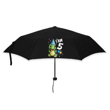 Je suis 5 Tortues Tortue 5e anniversaire - Parapluie standard - noir - Devant