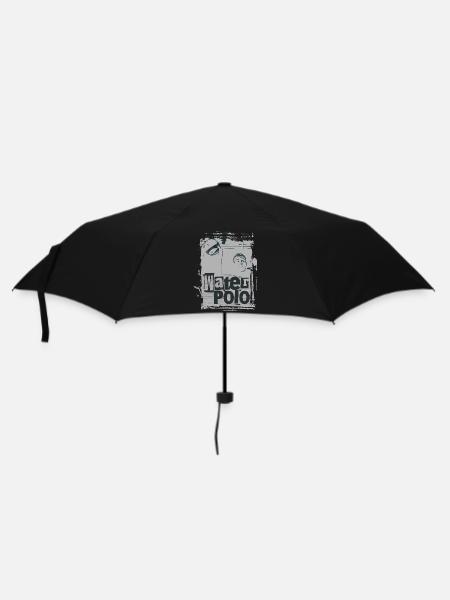 Wasserball minimalistisch - Regenschirm (klein) - Schwarz