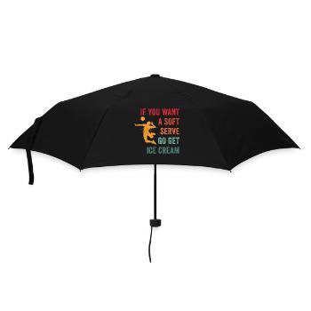 Si vous voulez une portion molle, procurez-vous de la crème glacée - Parapluie standard - noir - Devant